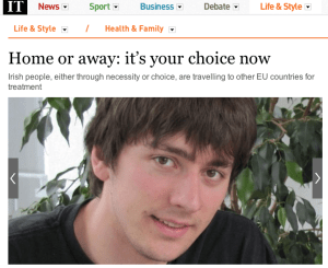 Irish Times Health Supplement, Wednesday, 22 January 2014