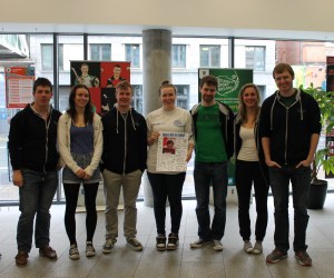 From l-r Feilim O'Connor, Rebecca O'Donavan, Michael Burke ( Mens Captain 2013/14), Jane, Kevin Conway (President 2013/14), Naomi Beard (Ladies Captain 2013/2014) and Iain Fisher